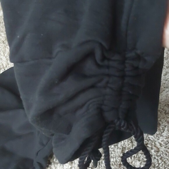 Gymshark vital seamless leggings black.logo string roll up Soft Yoga - Picture 4 of 7